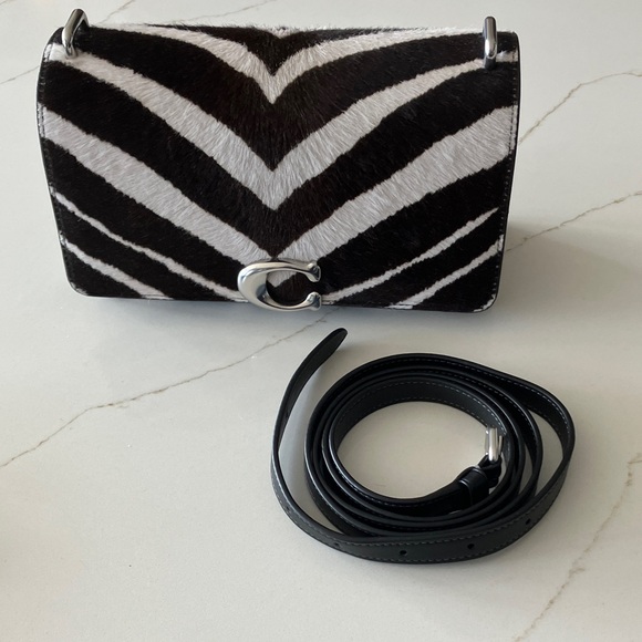 Coach Handbags - Coach Zebra Large Pony-hair Bandit Bag